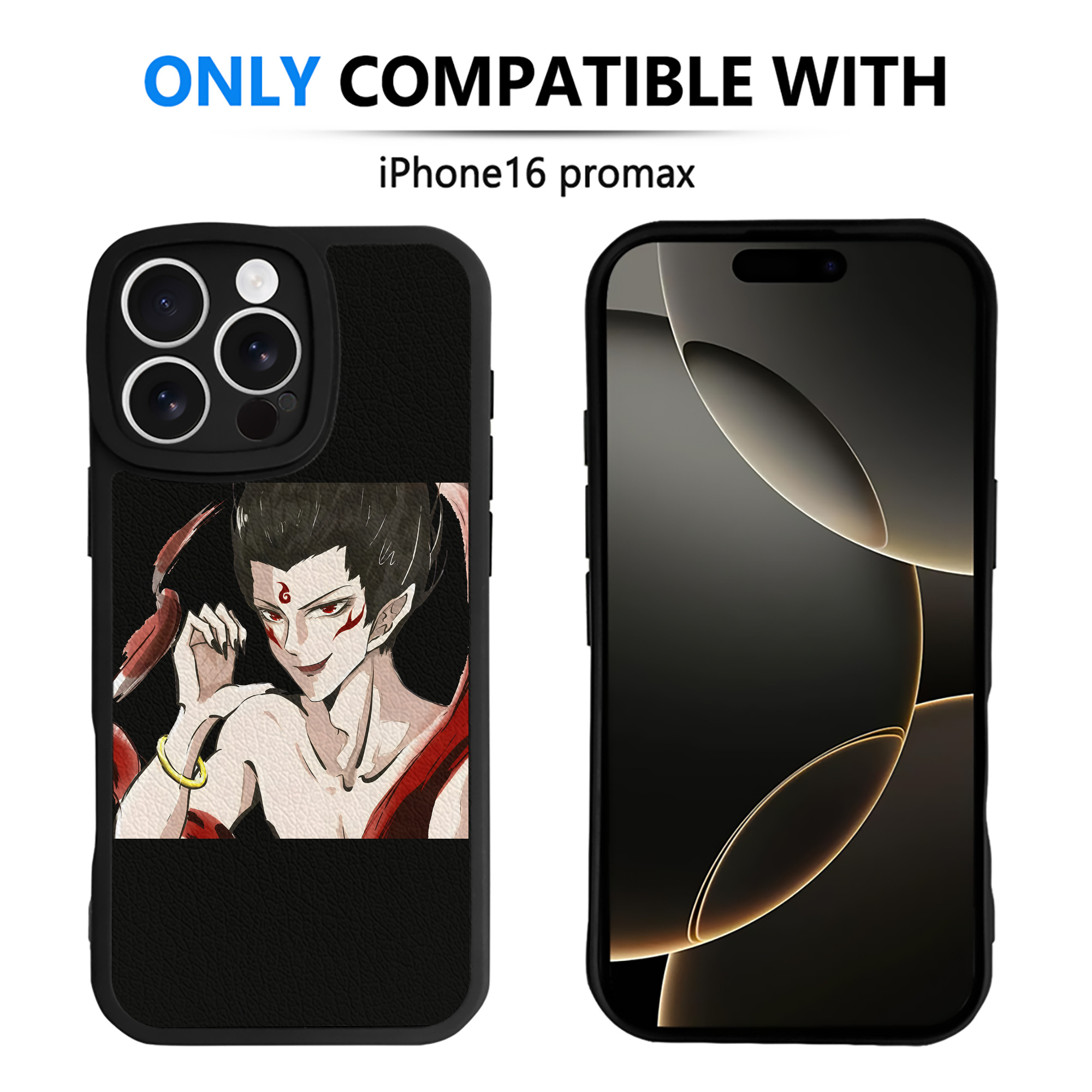 （画像用） Ne Zha 2 ナタ 魔童の大暴れ 【iPhone 16シリーズ対応】シリコンスマホケース（レザー調） 材質：シリコン